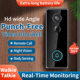 IP65 Wireless WIFI Smart Doorbell Video Intercom with Camera for Home Security PIR Motion Detection Night Vision Tuya Door Bell